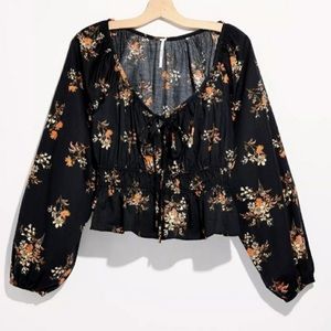 Free People Mandy Printed Blouse